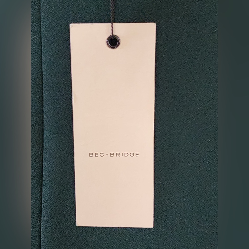 BNWT Bec and Bridge mini dark green dress size 12 - Picture 3 of 4